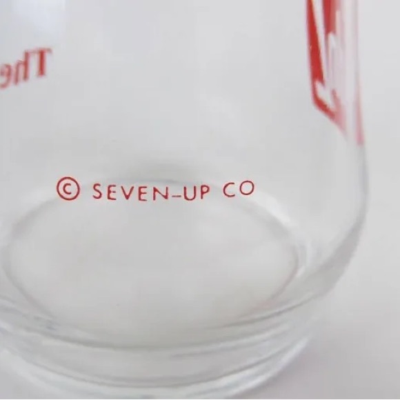 Vintage 7 Up Upside Down Glasses - Picture 2 of 7